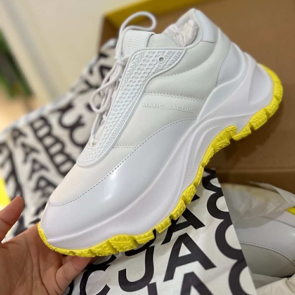 NWT!NEW! Marc Jacobs The Lazy Runner - White / Unisex -Size: 39
